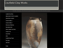 Tablet Screenshot of caufieldclay.com